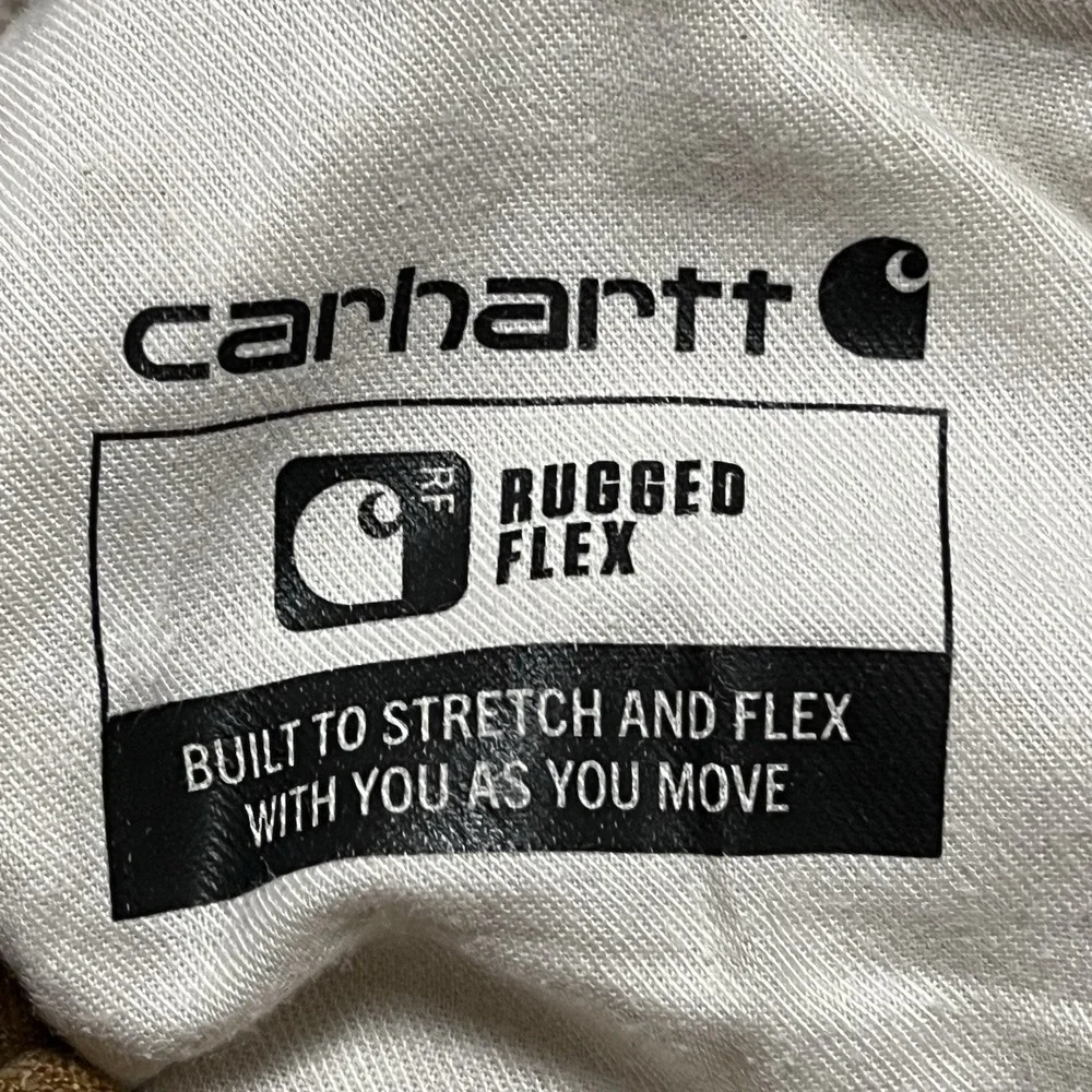 Carhartt Rugged Flex Relaxed Fit Duck Utility Work Pants Brown 34x30 BN3279-M
